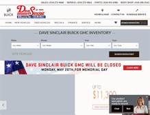 Tablet Screenshot of davesinclairbuickgmc.com
